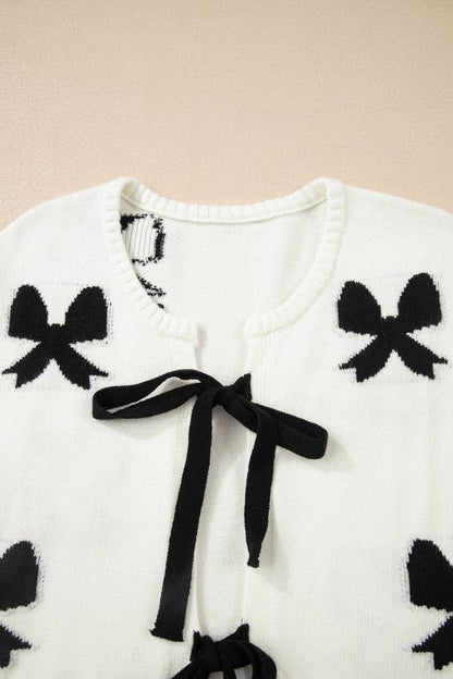 Bow Lace-up Sweater Cardigan Shop Style & More | Fresh Looks, Everyday Deals & Free Shipping