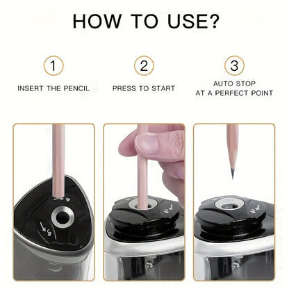 Electric Pencil Sharpener Desktop Automatic Office Stationery NovaCart