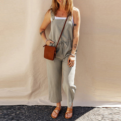 Camisole Jumpsuit Loose Sleeveless Grayceful LLC