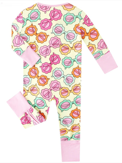 Posh TOT Sassy Shades Bamboo Baby Convertible Zippy Romper  CINCO DE MAYO PROMO - FINAL SALE Charlies Project Kids