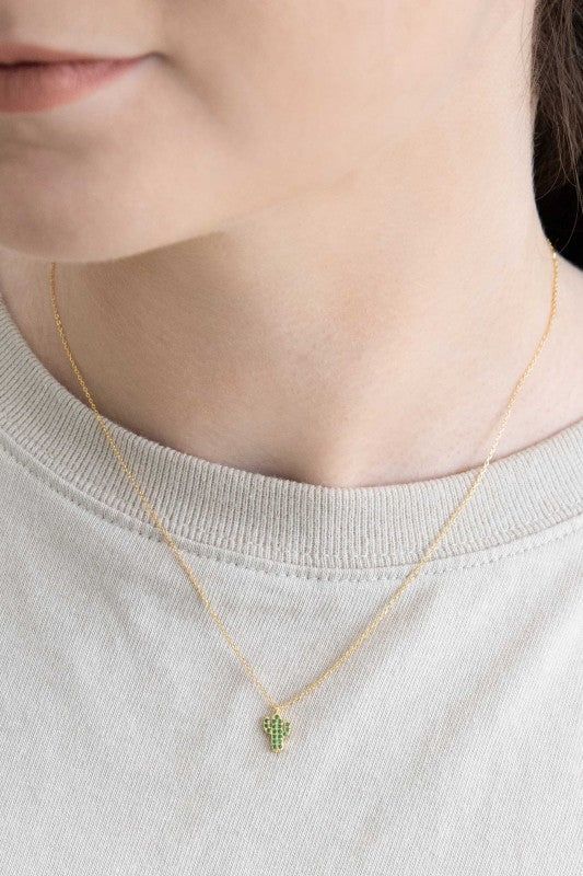 Mini Cactus Necklace (14K) Shop Style & More | Fresh Looks, Everyday Deals & Free Shipping