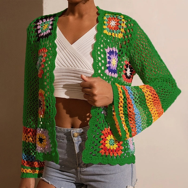 Women's Elegant Crochet Cardigan FitiqueFit