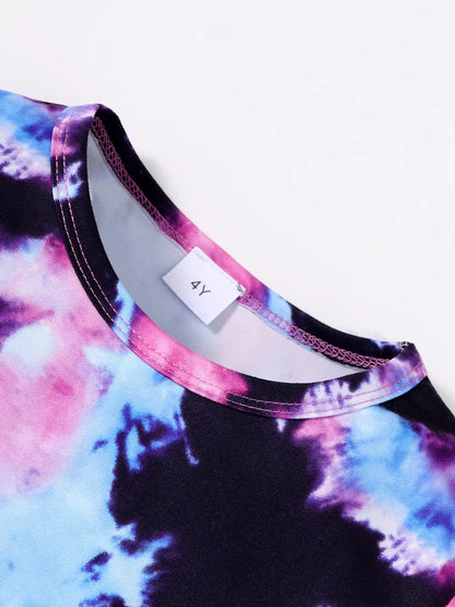 Children's Tie-Dye Print Two-Piece Set New Era Fashion LLc
