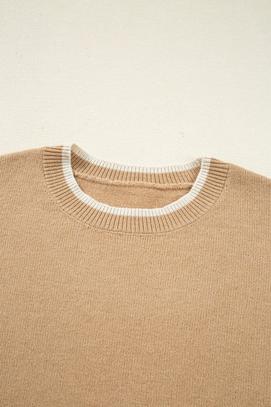 Ava Cuff Contrast Trim Sweater Shop Style & More | Fresh Looks, Everyday Deals & Free Shipping