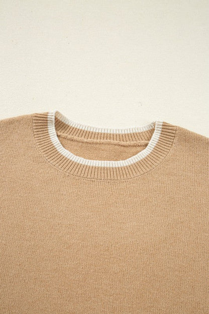 Ava Cuff Contrast Trim Sweater Shop Style & More | Fresh Looks, Everyday Deals & Free Shipping