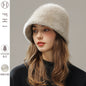 Women’s Real Rabbit Plush Hat – Big Head Circumference Warm Winter Hat FitiqueFit