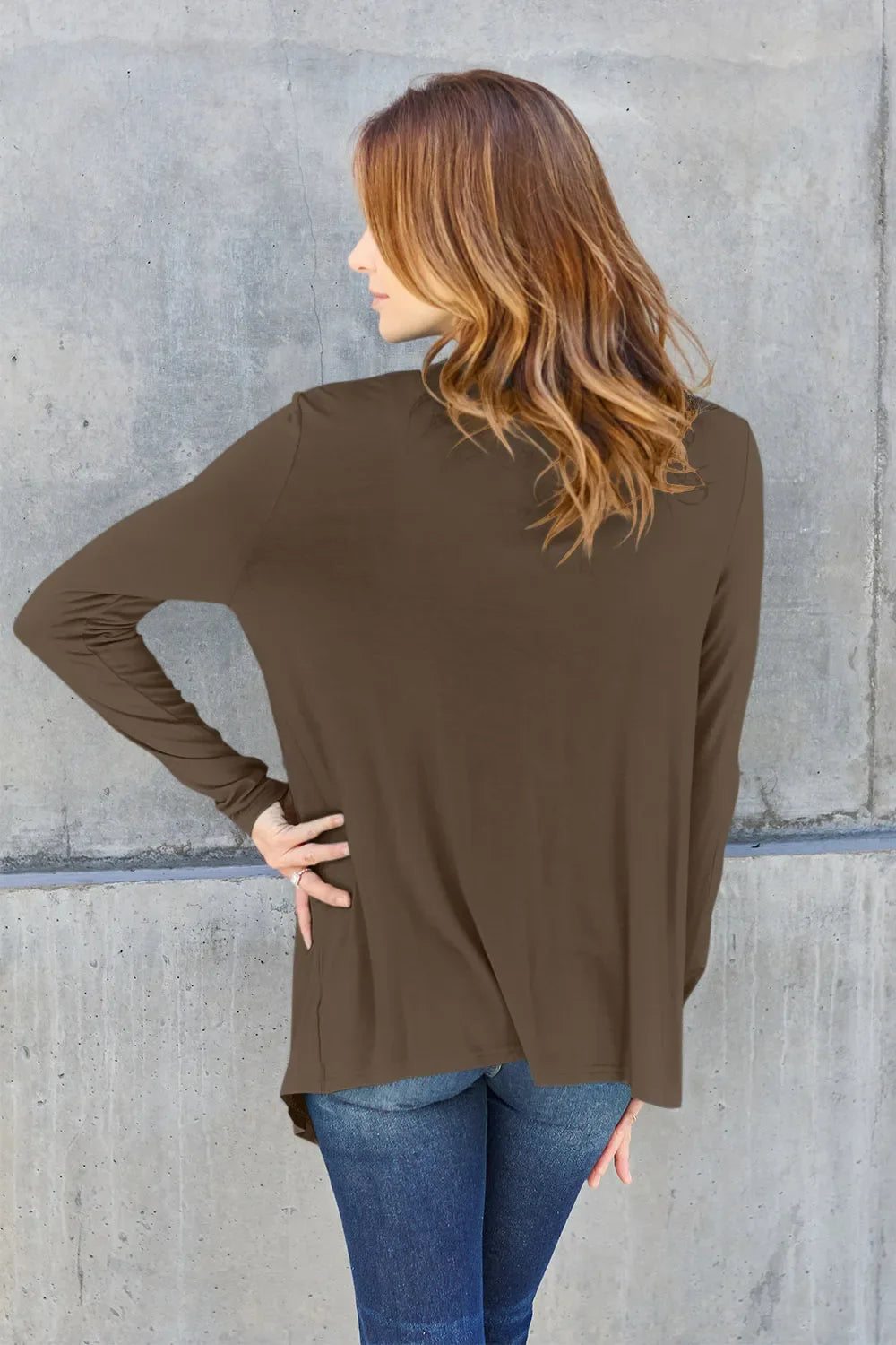 Basic Bae Full Size Open Front Long Sleeve Cardigan New Era Fashion LLc