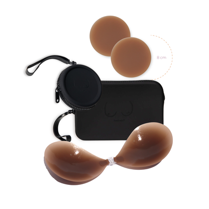 Black Basics Bundle in Dark Nude Boob-eez