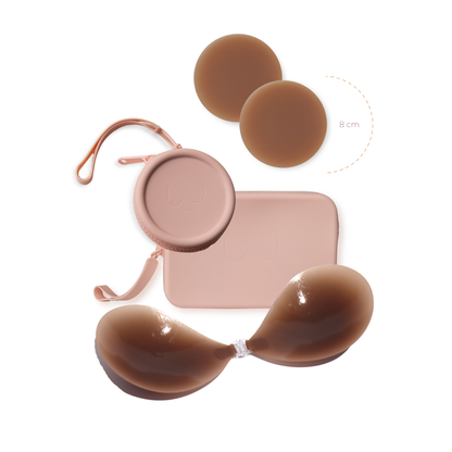 Pink Basics Bundle in Dark Nude Boob-eez