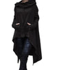 Solid Color Long Hooded Sweatshirt