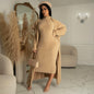 Autumn And Winter Elegant Dress Long Cardigan Velvet Two-piece Suit Grayceful LLC