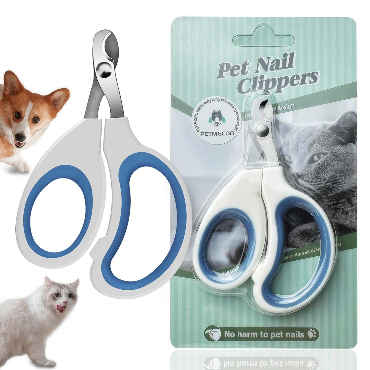 PETMGCOO Cats & Dogs Pets Nail Clippers & Trimmers Rabbit Nail Clippers cat Nail Clippers for Indoor Cats cat Claw Clippers with Safety Guard Professional Grooming Tool for Cat Kitten New Era Fashion LLc