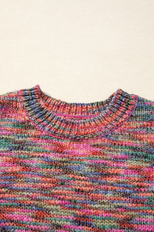 Space Dye Crew Neck Sweater Shop Style & More | Fresh Looks, Everyday Deals & Free Shipping