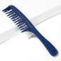 1pc Double Row Wide Tooth Detangler Hair Comb Shampoo Comb With Handle For Long Curly Wet Or Dry Hair NovaCart