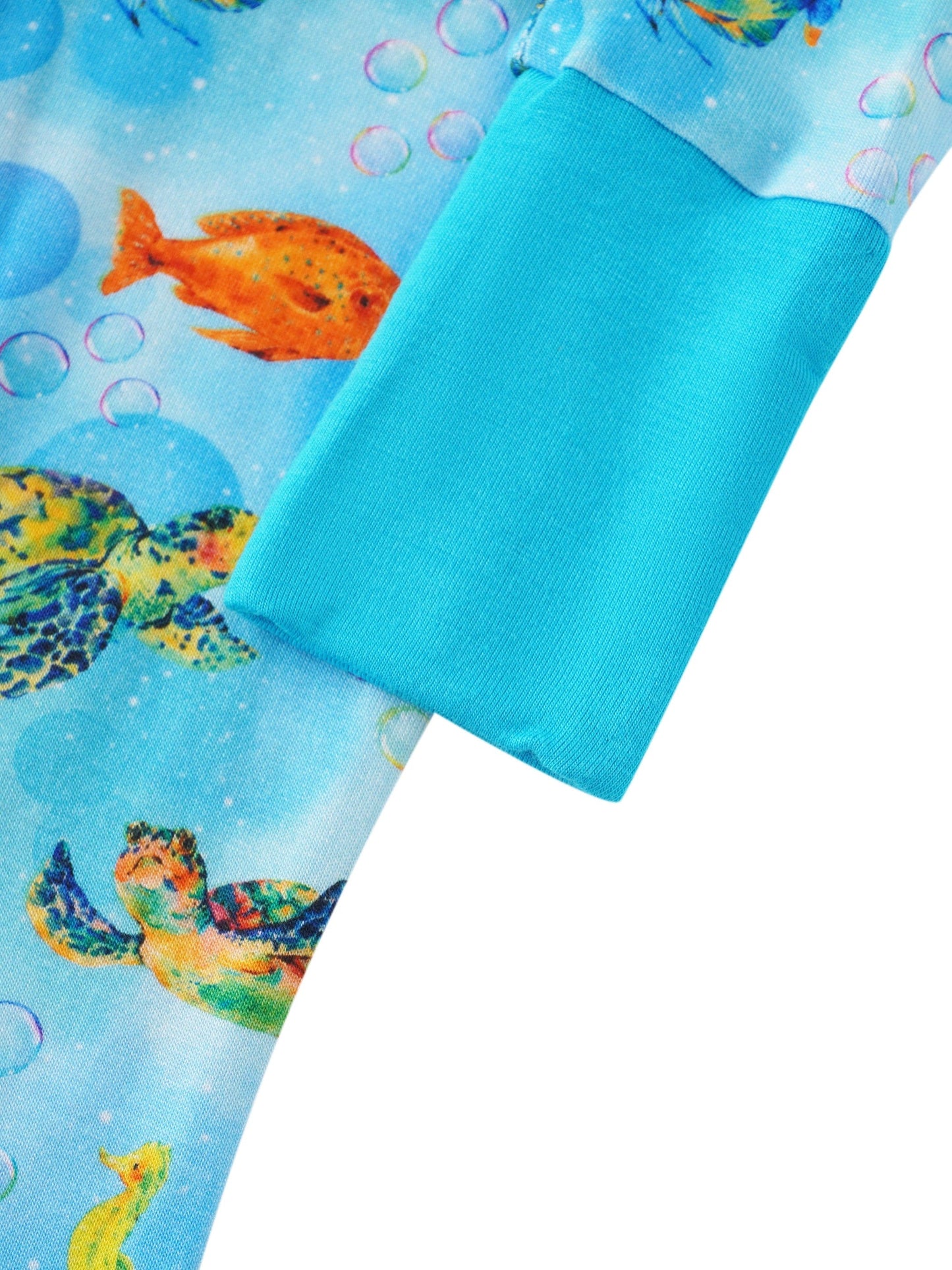Posh TOT Sea Turtle Bamboo Baby Convertible Zippy Romper  CINCO DE MAYO PROMO - FINAL SALE Charlies Project Kids