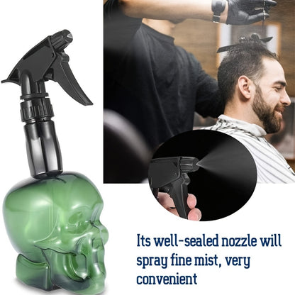 200Ml/7Oz Empty Spray Bottle with a Fine Mist Sprayer Featuring a Retro Skull Design, Made of Plastic And Refillable, Ideal for Hair Styling, Cleaning, And Plant Care NovaCart