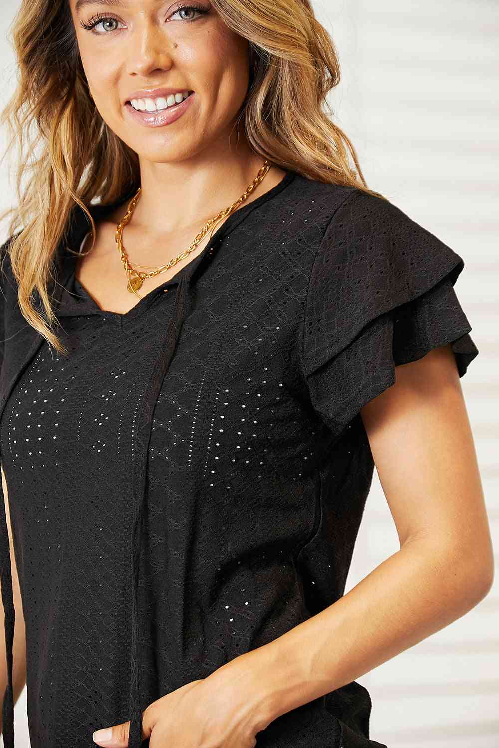 Flutter Sleeve Top- Exquisite Elegance SnagBag