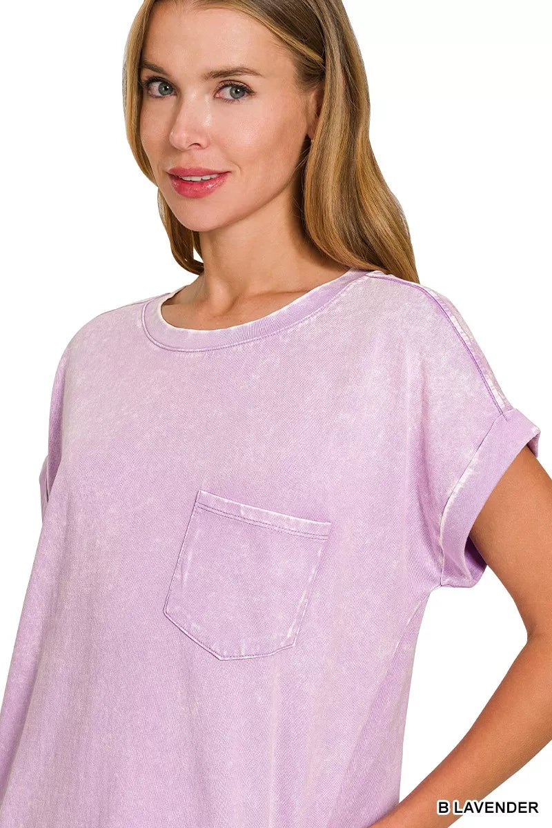 Zenana Premium Cotton Washed T-Shirt Dress New Era Fashion LLc