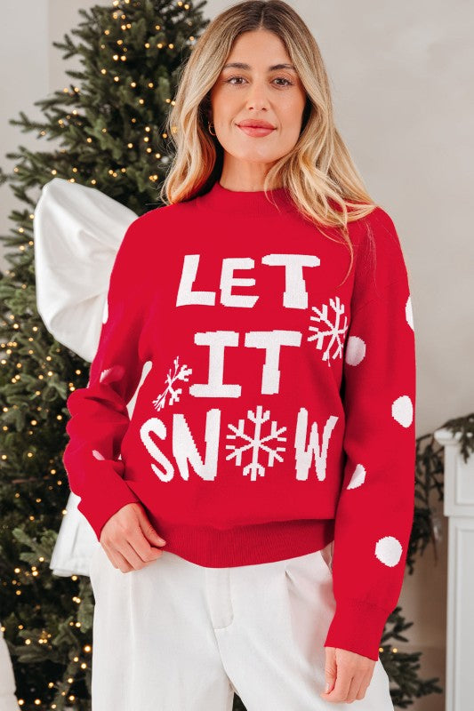 LET IT SNOW Christmas Holiday Sweater Shop Style & More | Fresh Looks, Everyday Deals & Free Shipping