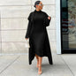 Autumn And Winter Elegant Dress Long Cardigan Velvet Two-piece Suit Grayceful LLC