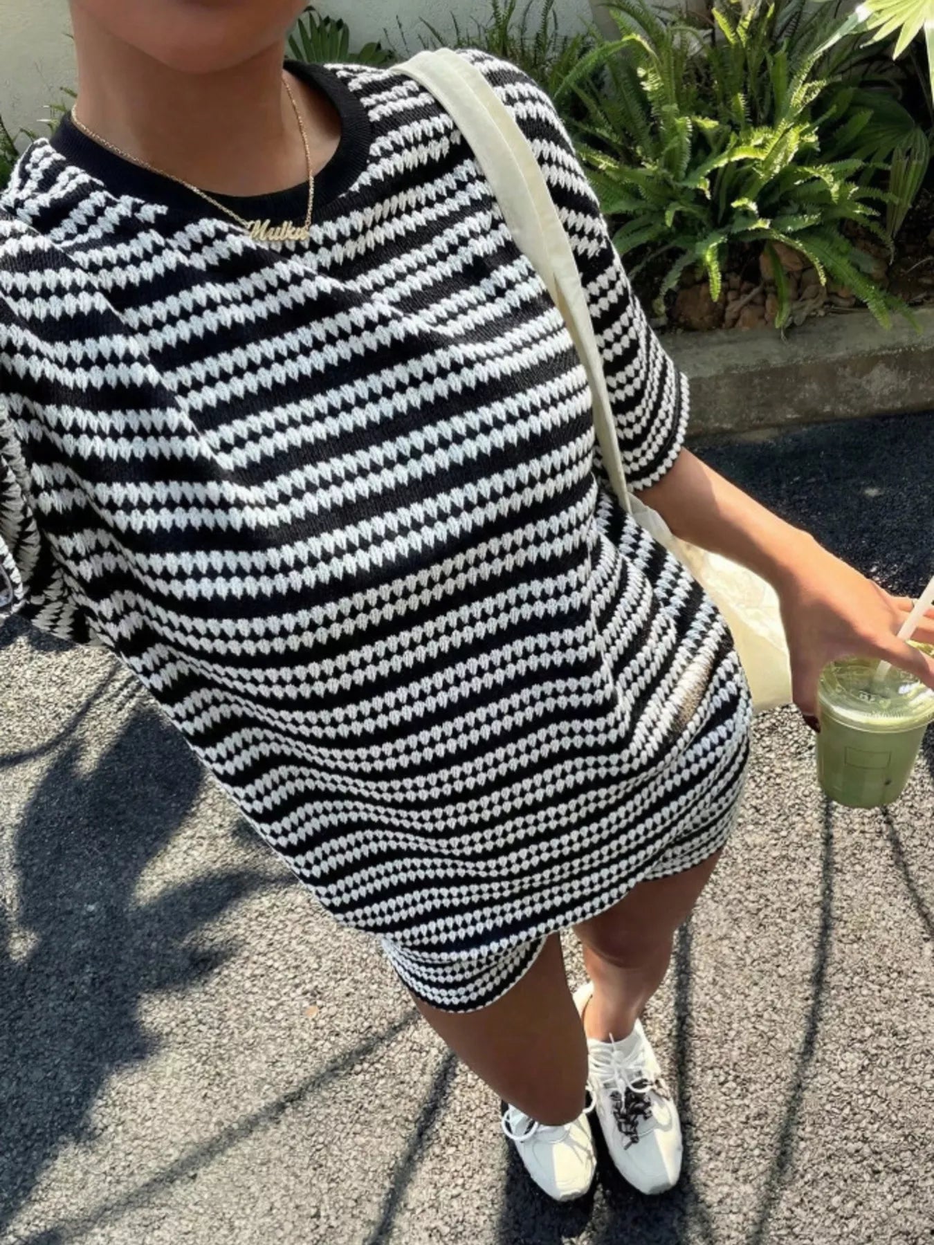 Striped Short Sleeve Top and Shorts Set New Era Fashion LLc