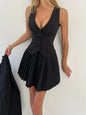 Button Up Vest and Pleated Mini Skirt Set See size chart under “more details” The Fashion Celestial