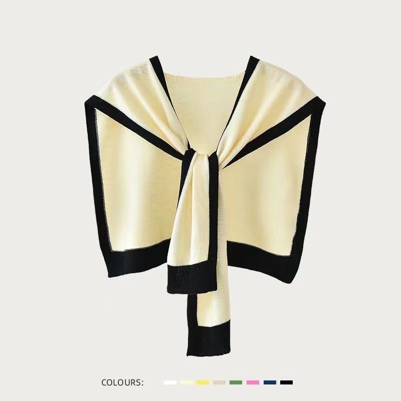 Air-conditioned Room Shawl Shoulder Neck Protection Fake Collar Skirt Grayceful LLC