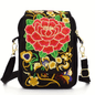 Women's Embroidered Crossbody Bag, Mini Shoulder Bag, Portable Double-Layer Wallet, Phone Pouch NovaCart