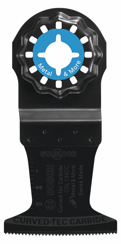 BOSCH OSL134CC 1-3/4 In. Starlock® Oscillating Multi-Tool Curved-Tec Carbide Extreme Plunge Blade VM Hardware