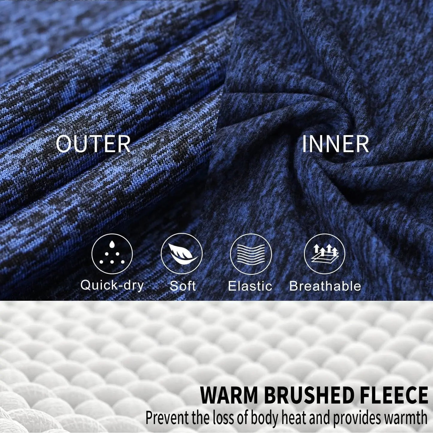 Women Fleece Thermal Long Sleeve Running Shirt Workout Tops Moisture Wicking Athletic Shirts with Thumb Holes