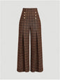 Spring Summer Chic Commuter High-Waisted Versatile Plaid Striped Retro Pants See size chart under “more details” The Fashion Celestial