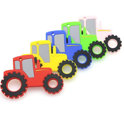 1PC Car Tractor Silicone Baby Teether Rodent Baby Teething Toys Chewable Animal Shape Baby Products Nursing Gift For Baby Kids Stevvex