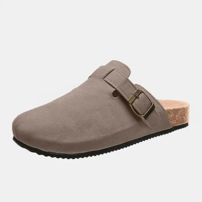 Suede Closed Toe Buckle Slide New Era Fashion LLc