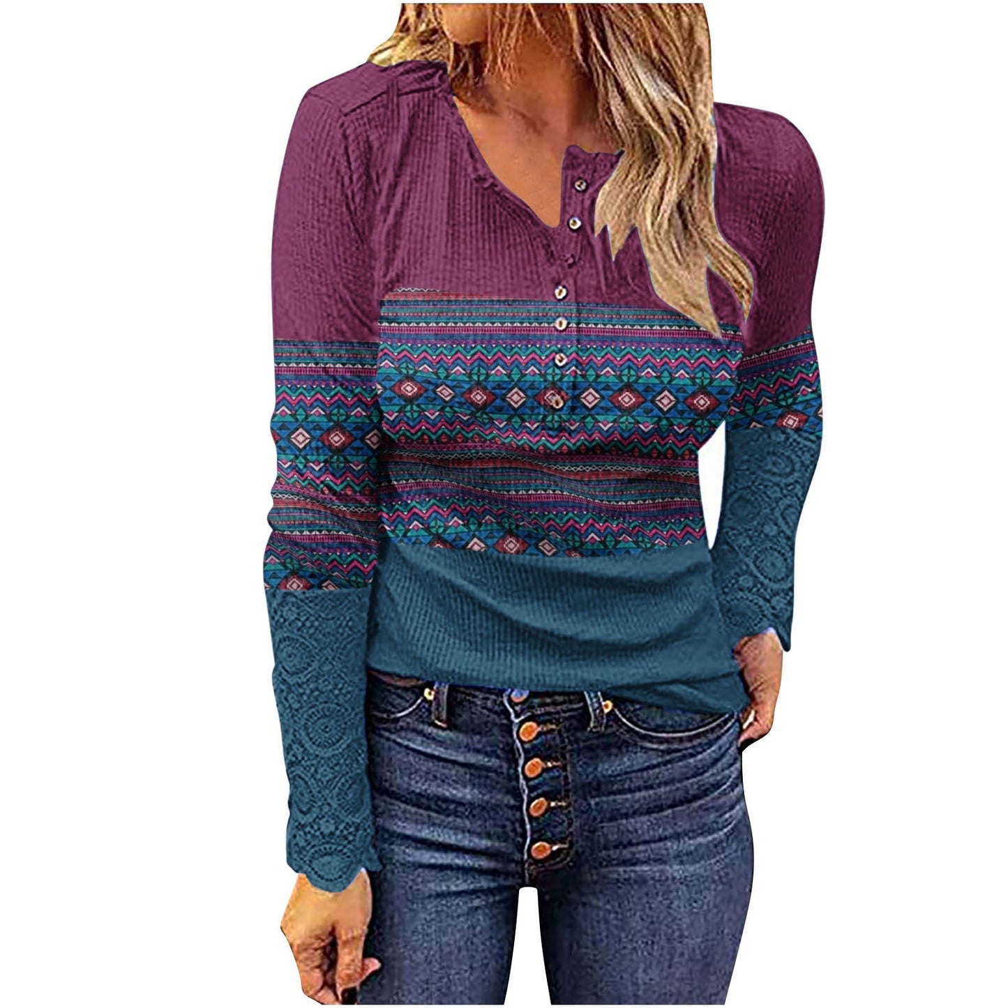 Desert Sunset Cowgirl Knit Top Country in My Heart