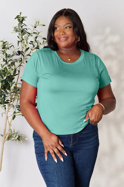 Basic Bae Full Size Round Neck Short Sleeve T-Shirt West2East Surf