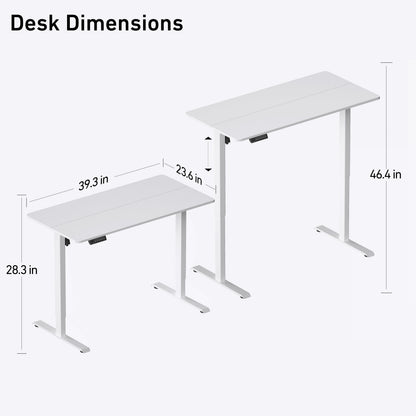 DeerRun®Electric Standing Desk, 39 x 23 Inches Height Adjustable DeerRun®