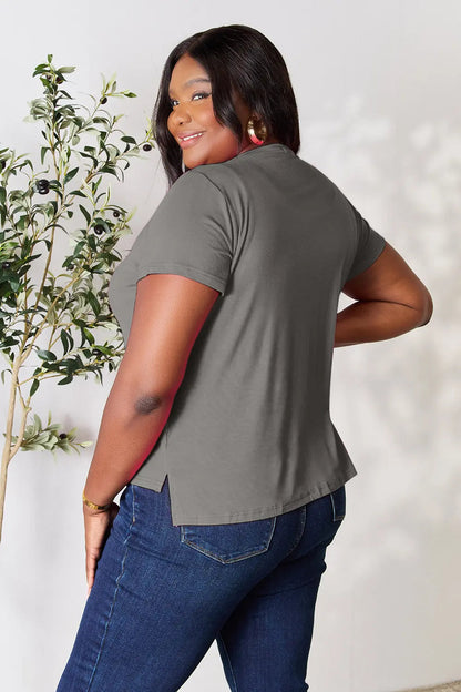 Basic Bae Full Size Round Neck Short Sleeve T-Shirt West2East Surf