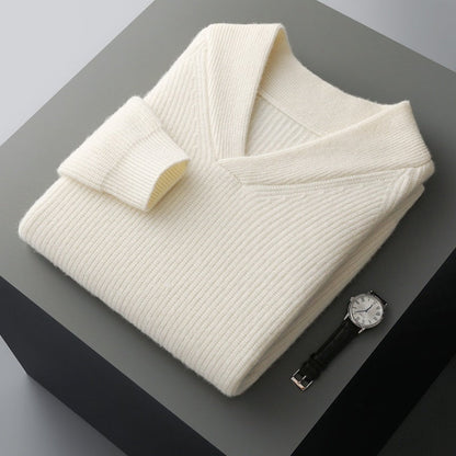 Men's Knitted Bottoming Shirt Pullover Long Sleeve Sweater Loose Casual Grayceful LLC