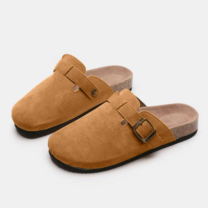 Suede Closed Toe Buckle Slide New Era Fashion LLc