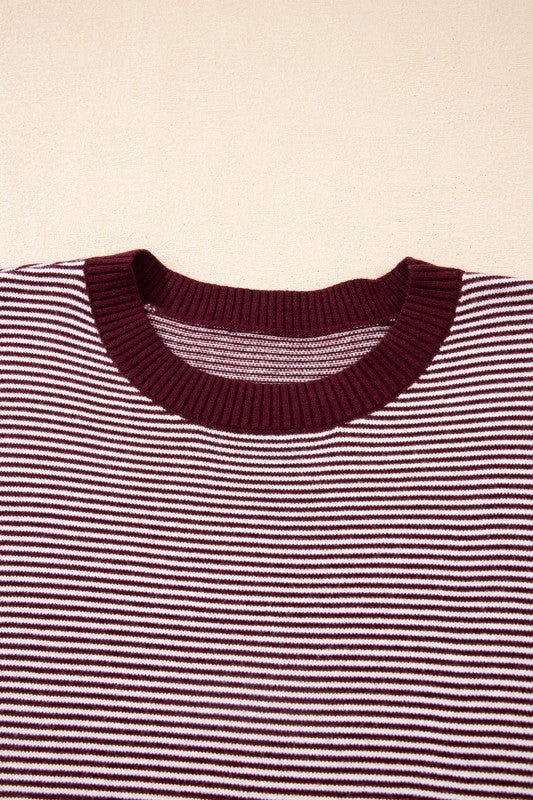 Stripe Colorblock Patchwork Dolman Sleeve Sweater Shop Style & More | Fresh Looks, Everyday Deals & Free Shipping