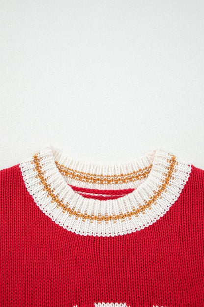 MERRY Colorblock Trim Drop Shoulder Sweater Shop Style & More | Fresh Looks, Everyday Deals & Free Shipping