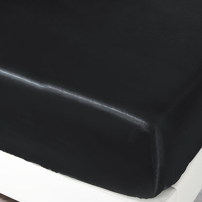 4pcs Satin Bed Sheet Four-Piece Set Includes One Fitted Sheet, One Flat Sheet, And Two Pillowcases. Pillowcases Do Not Include Inserts. Solid Colors Showcase Simple Elegance. The Simple Style Is Classic And Timeless. Polyeste NovaCart