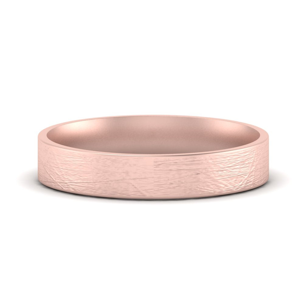 Ice Textured Mens 5mm Comfort Fit Wedding Band Fascinating Diamonds