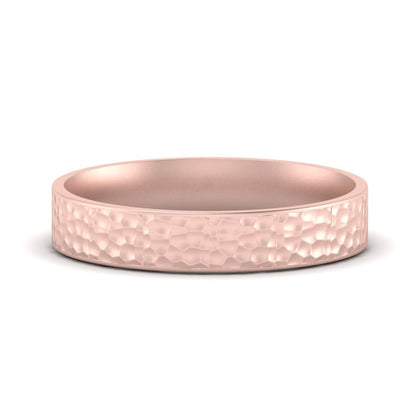 Hammered Finish Mens Wedding Band Fascinating Diamonds