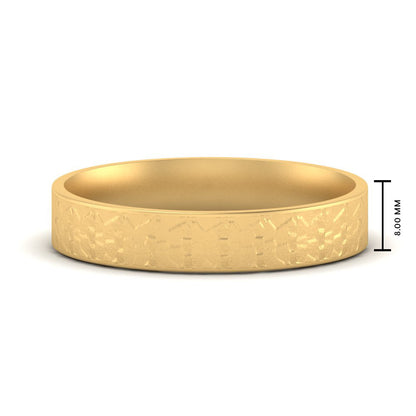 Unique Rock Textured Mens Wedding Band Fascinating Diamonds