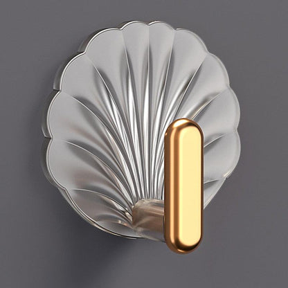 8pcs Self Adhesive Hook Decorative Hanger On Door Wall Adhesive Key Hanger Bathroom Towels Rack Cabinet Organizer Clothes Hanger Sea Shell Deluxe Shower Hooks Shaped Fun Design Stevvex