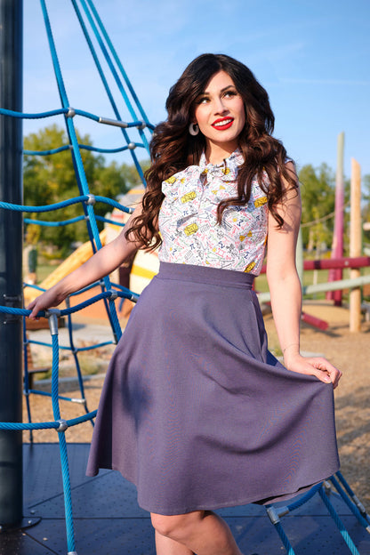 Math Rules Bow Top - Plus Sizes only Retrolicious
