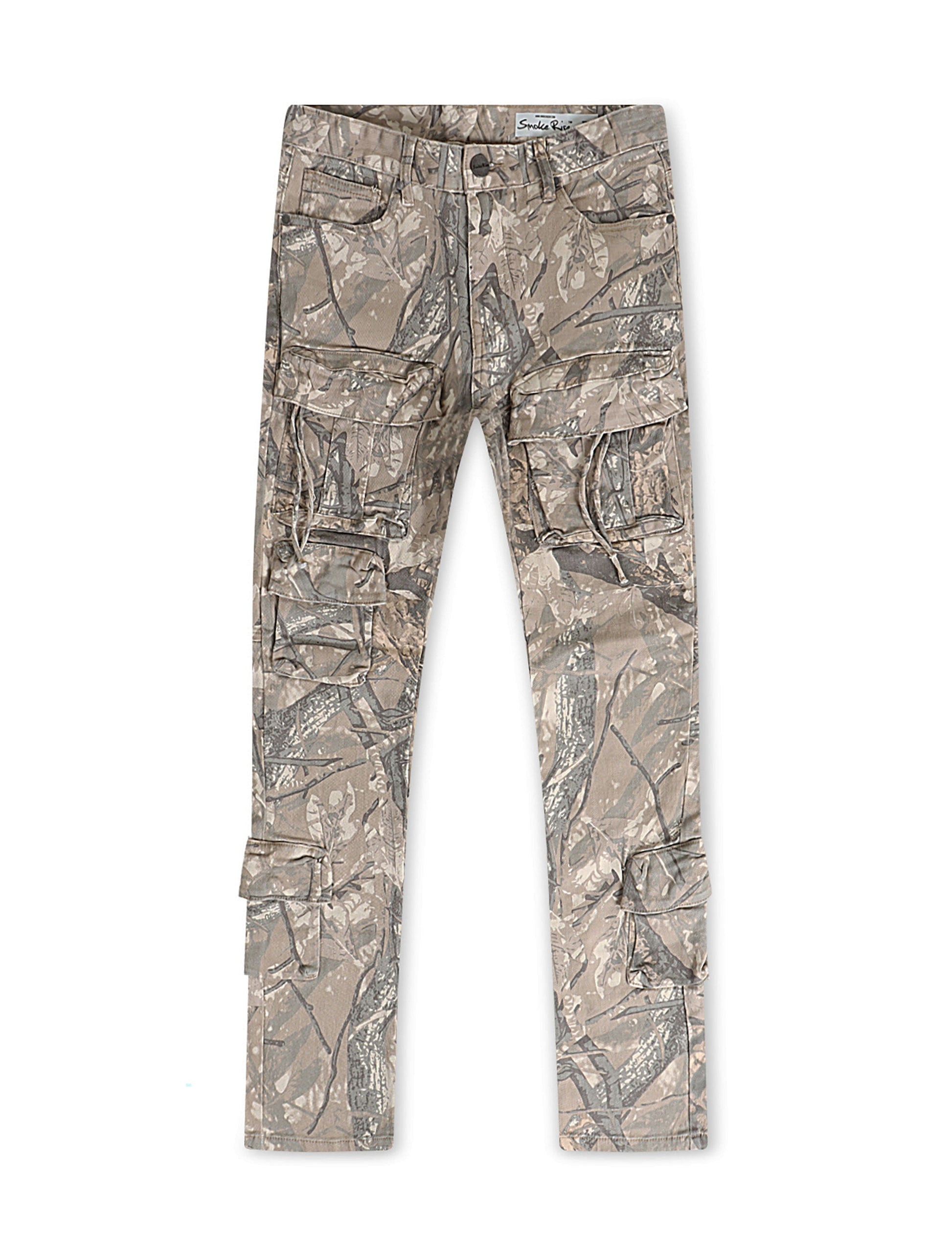 Smoke Rise Multi Cargo Pocket Slim Fit Jean - Hunting Camo Denim Exchange