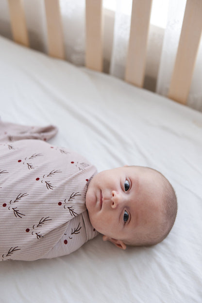 Reindeer Ridge (ribbed) - Lightweight Blanket Blush Lotus