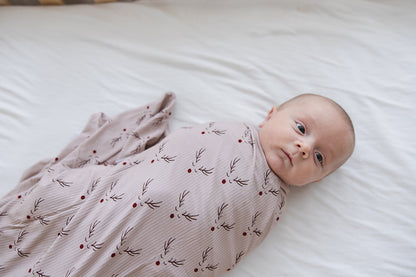 Reindeer Ridge (ribbed) - Lightweight Blanket Blush Lotus